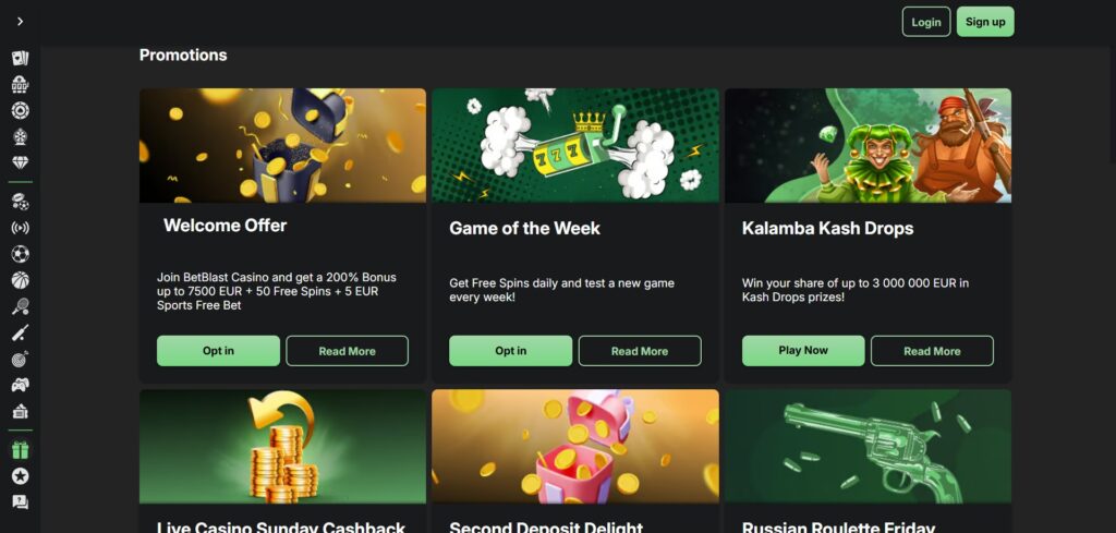 Discover BetBlast Casino promotions