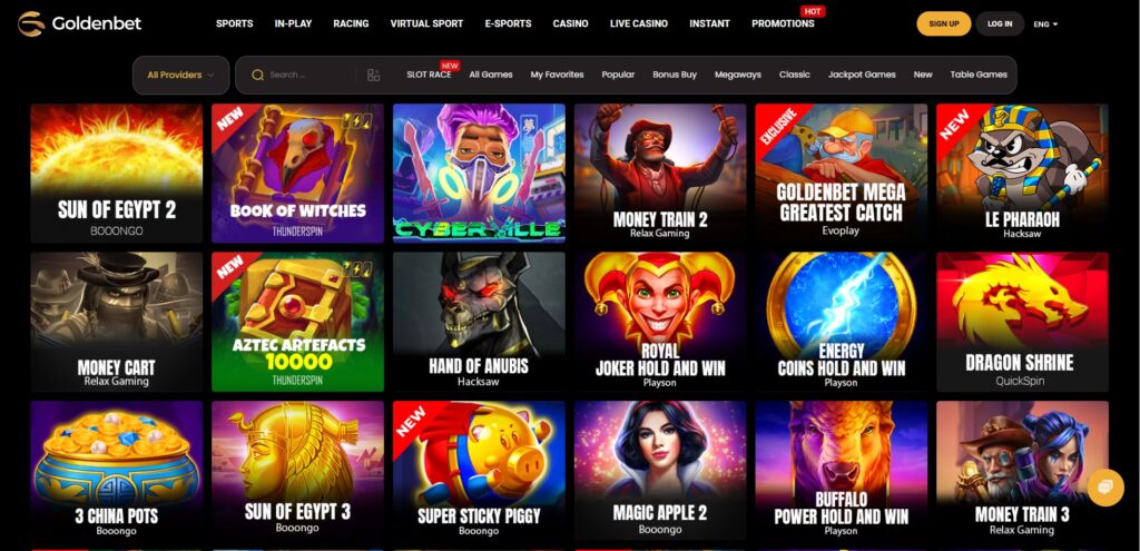 Explore GoldenBet Casino slots