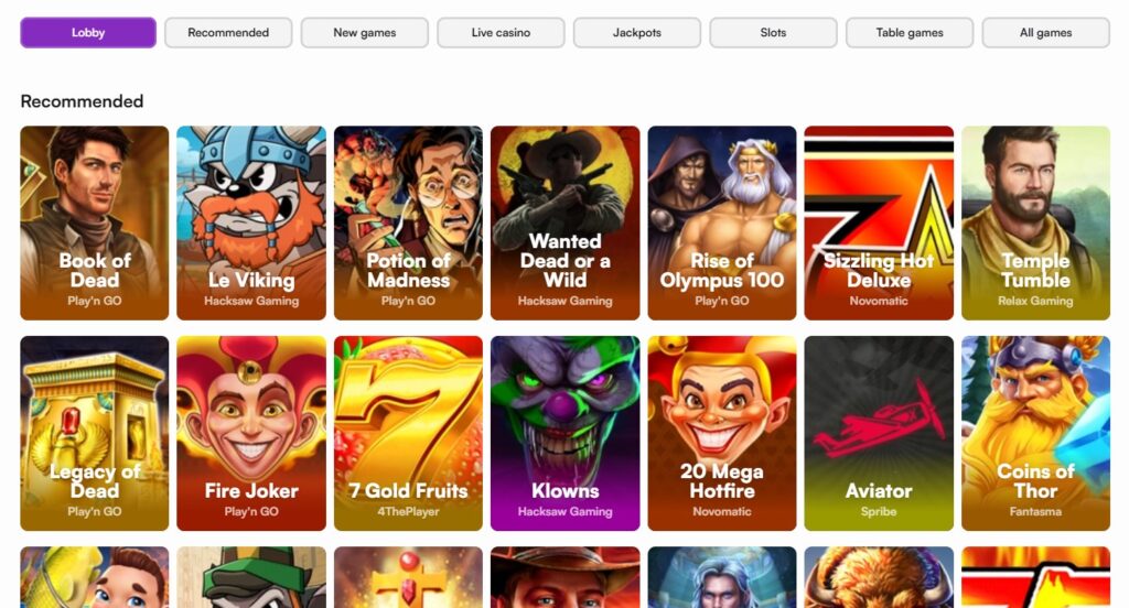 Explore Instaspin Casino game page