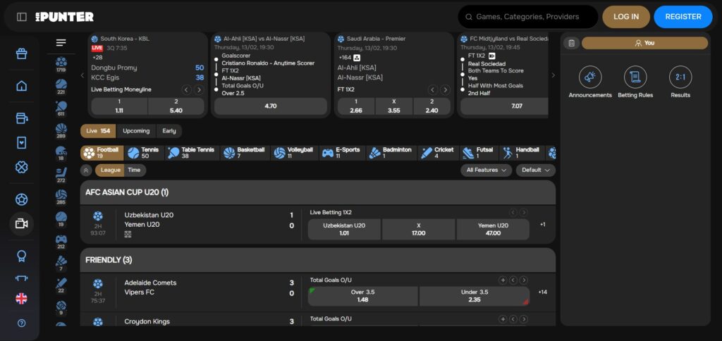 Explore MrPunter Casino live sport betting