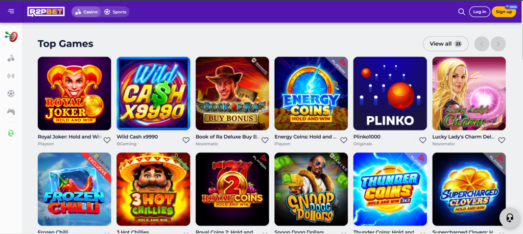 Learn about R2pbet Casino games