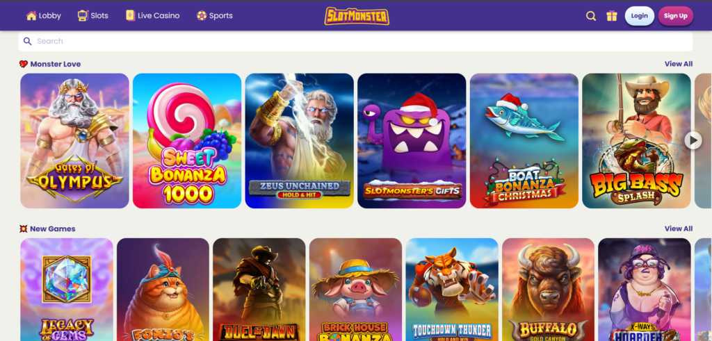 Discover Slotmonster Casino slot games