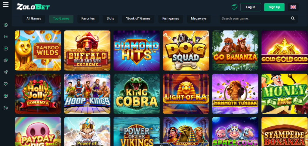 Explore Zolobet Casino games