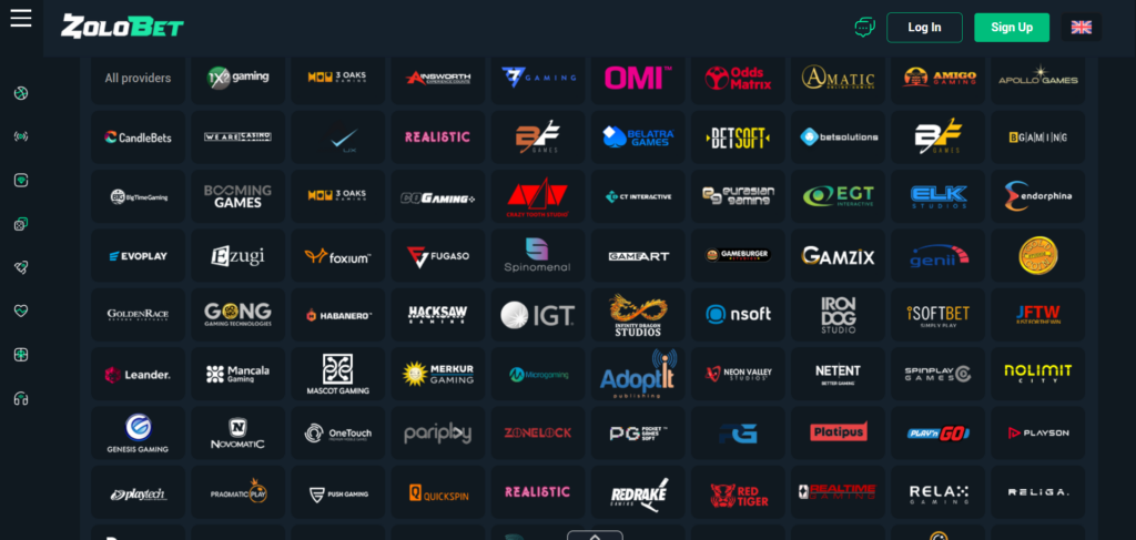 Explore Zolobet Casino providers