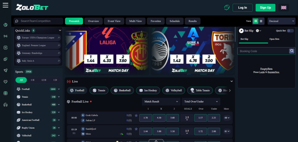Explore Zolobet Casino sports betting
