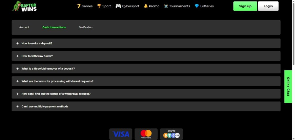 Raptor Wins FAQ Page