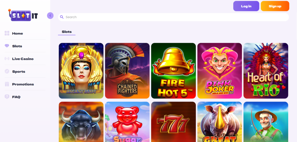 Explore Slotit Casino slot page