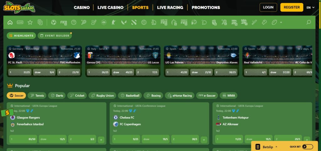 Discover Slots Safari Casino sports betting