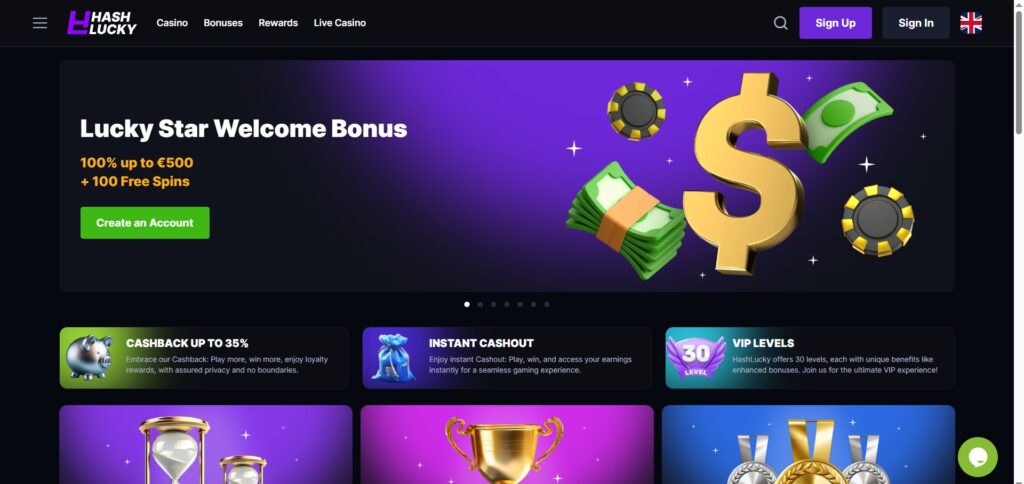 Hash Lucky Home Page