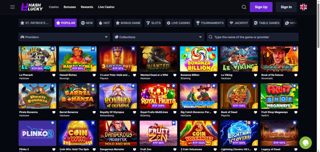 Hash Lucky Games Page