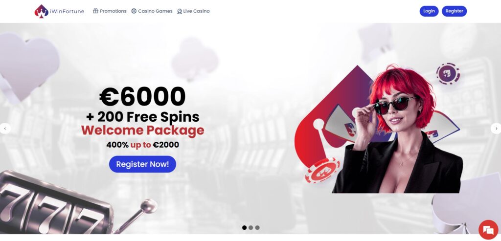 iWin Fortune Casino Home Page