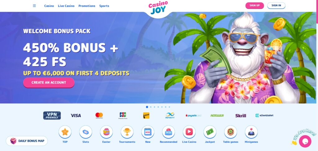 Casinojoy Home Page