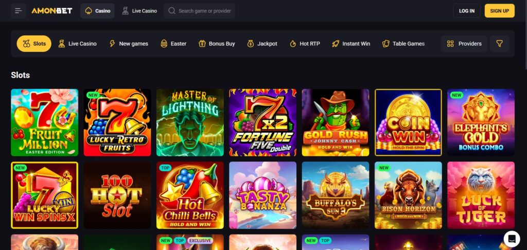 Learn about Amonbet Casino slots