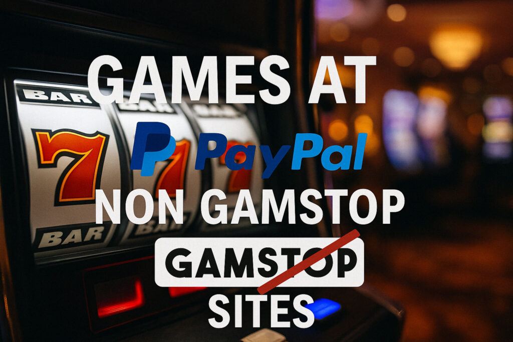 Explore games at non GamStop casino sites with PayPal