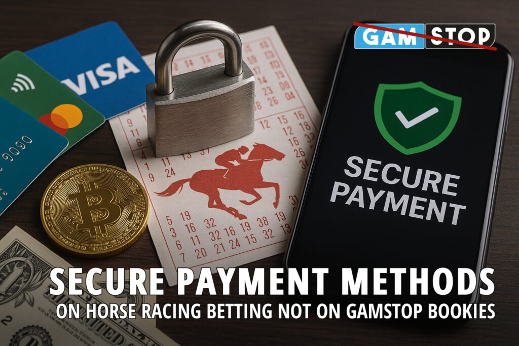 Explore secure payment methods on horse racing betting not on GamStop bookies