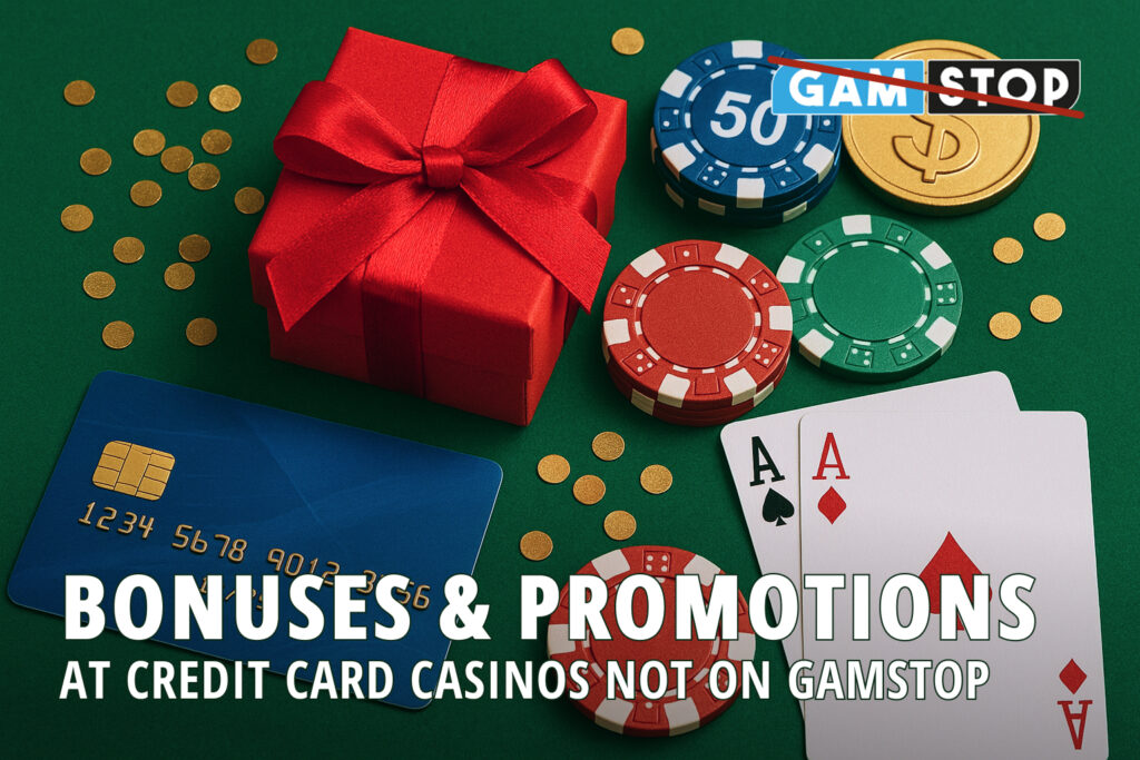 Explore bonuses & promotions at credit card casinos not on GamStop