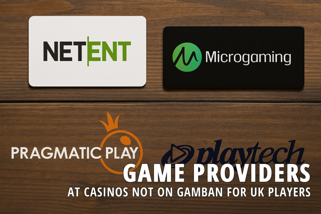 Discover game providers at casinos not on Gamban for UK players
