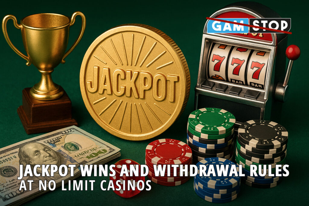 Learn about jackpot wins and withdrawal rules at no limit casinos