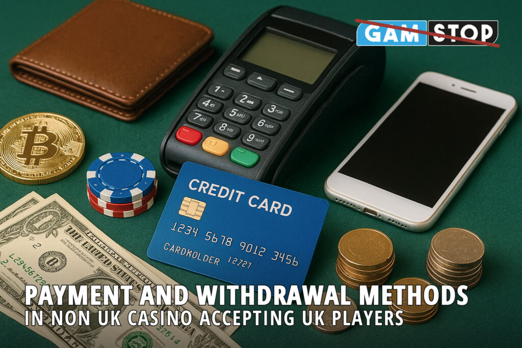 Discover payment and withdrawal methods in non UK casino accepting UK players