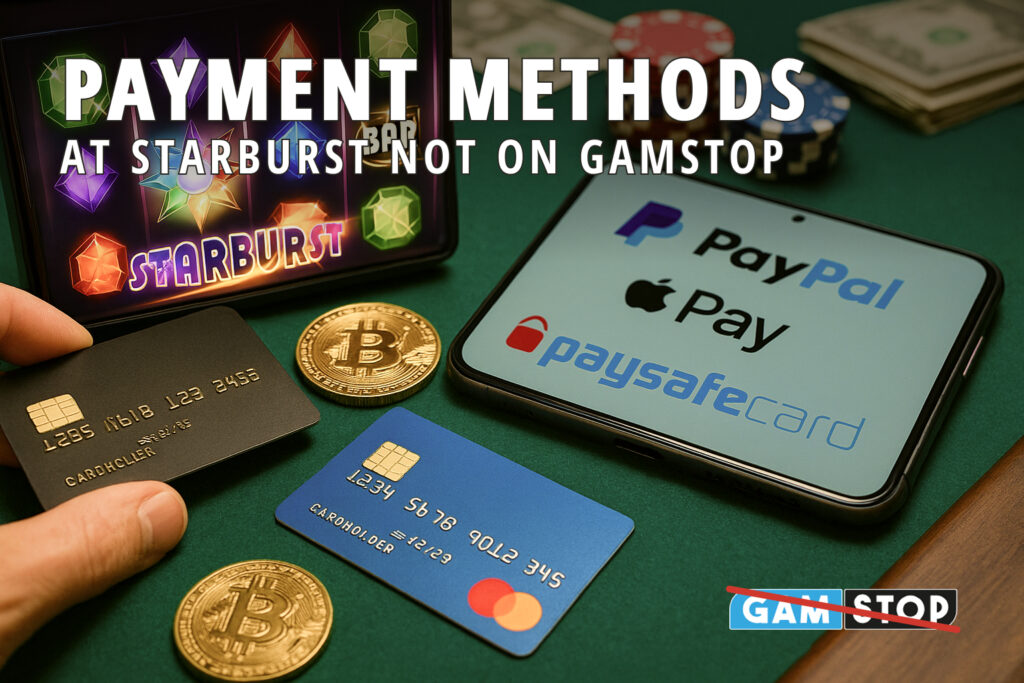 Discover payment methods at Starburst not on GamStop