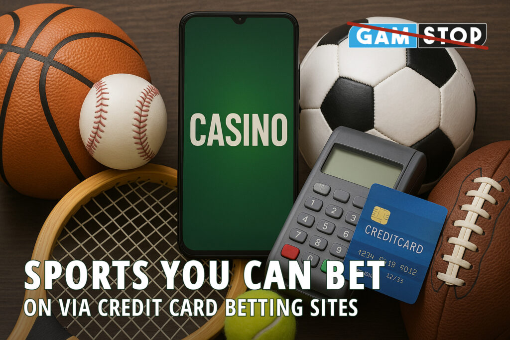 Learn about sports you can bet on via credit card betting sites