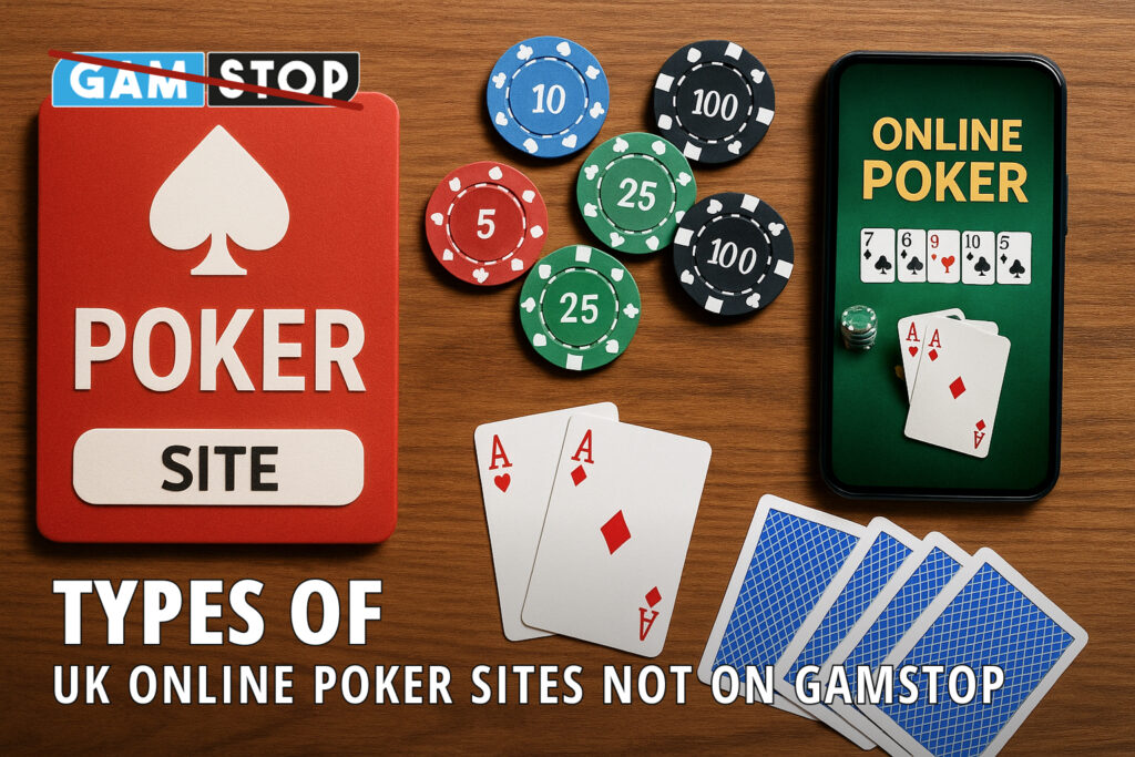 Discover types of UK online poker sites not on GamStop
